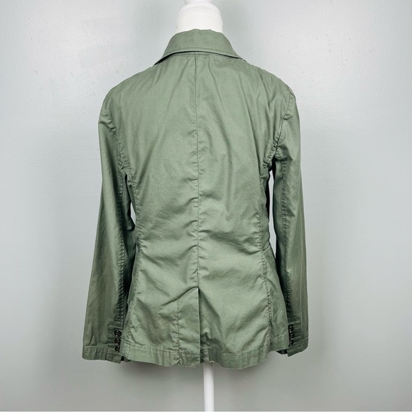 Cabi #207 olive army green unlined single button blazer, size XS. - Picture 4 of 12